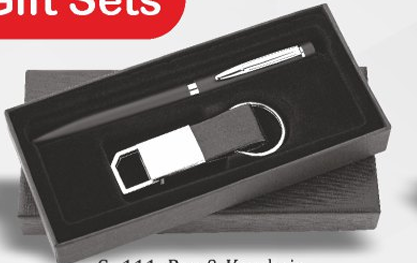 pen and keychain