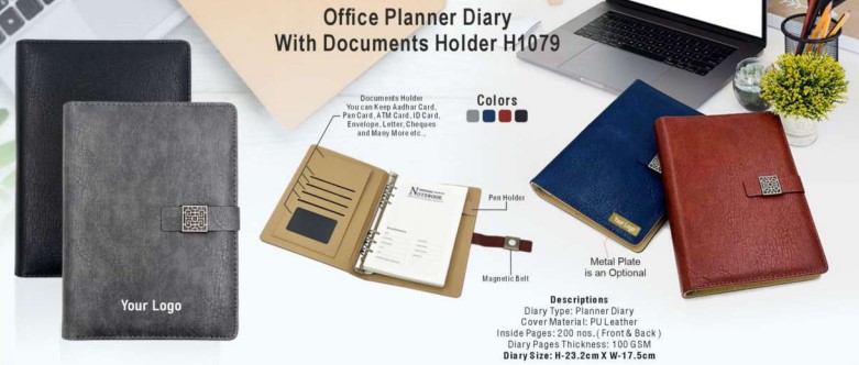 Office Planner Diary With Documents Holder H1079