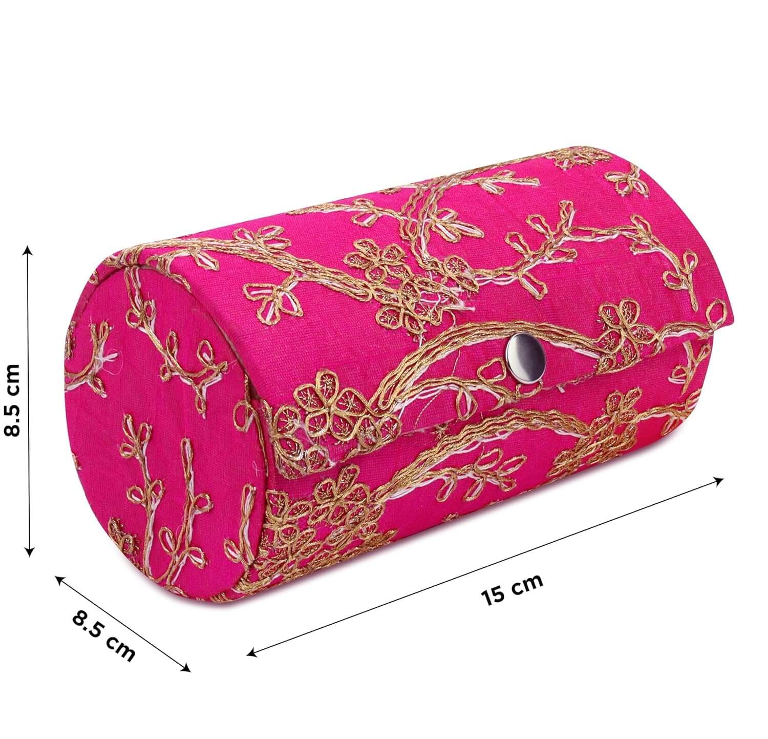 6 Inch Gold Embroidered Bangle Box