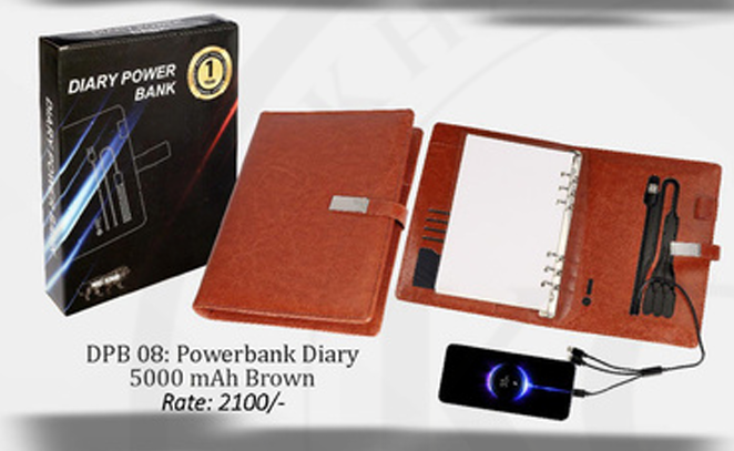 Powerbank Diary  Brown