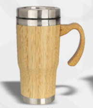 Bamboo Vacuum Coffee Mug